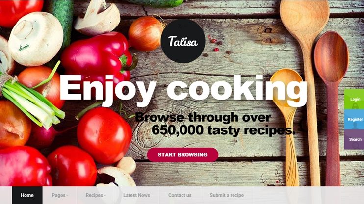Talisa food WordPress theme