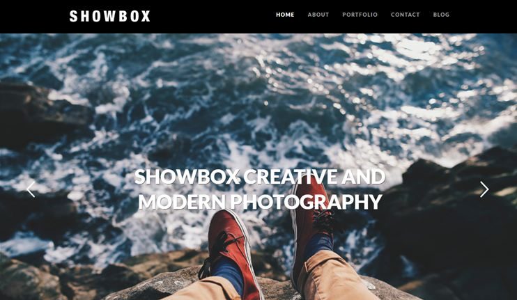 Showbox theme for photographers