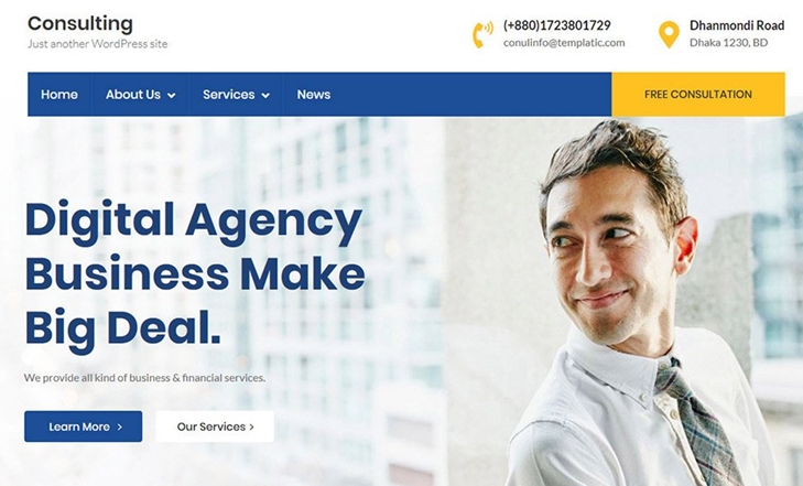 Consulting SEO friendly business theme