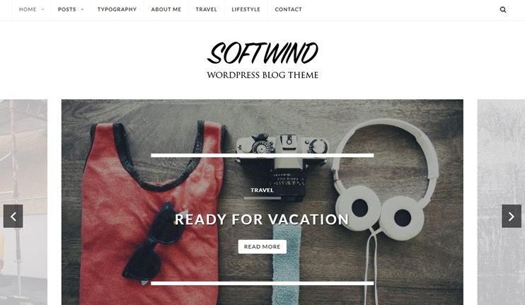 Softwind SEO friendly blog theme