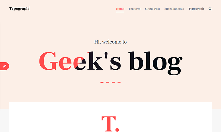 WordPress blog theme