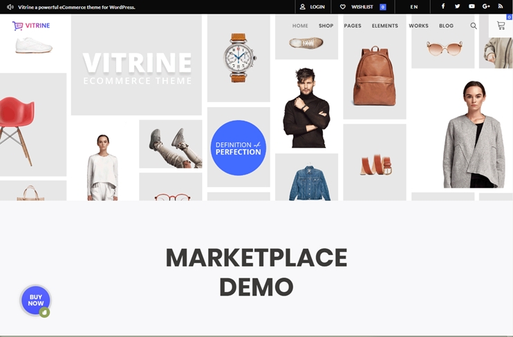 Vitrine WooCommerce WordPress theme at themeforest