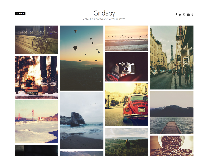 Gridsby WP Photography Theme 