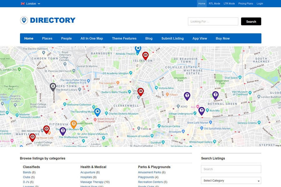 User generated content on a directory website