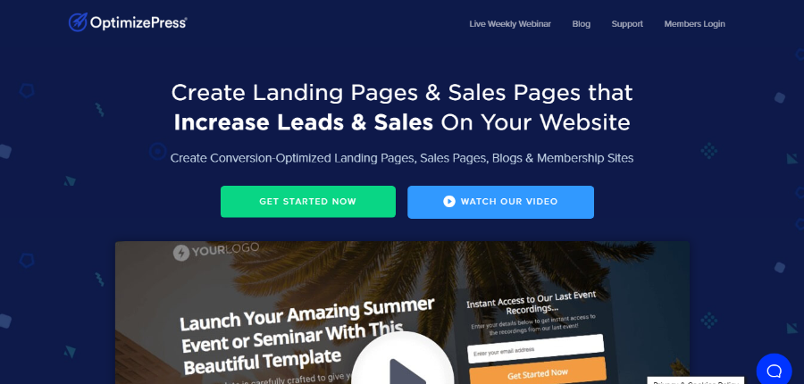 Optimizepress landing page builder