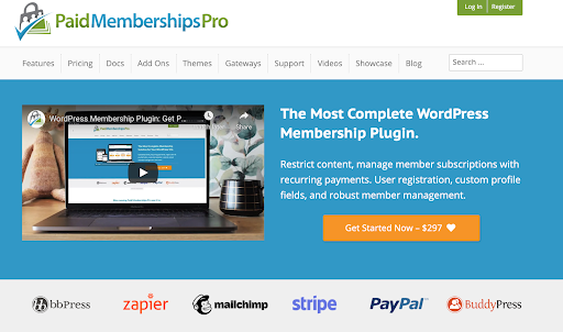 Paid Memberships Pro plugin