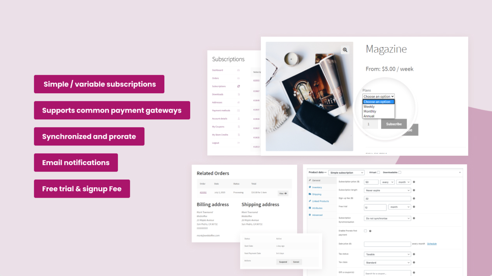 Subscriptions for WooCommerce by WebToffee