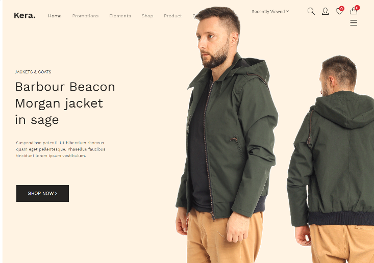 Elementor based eCommerce store template