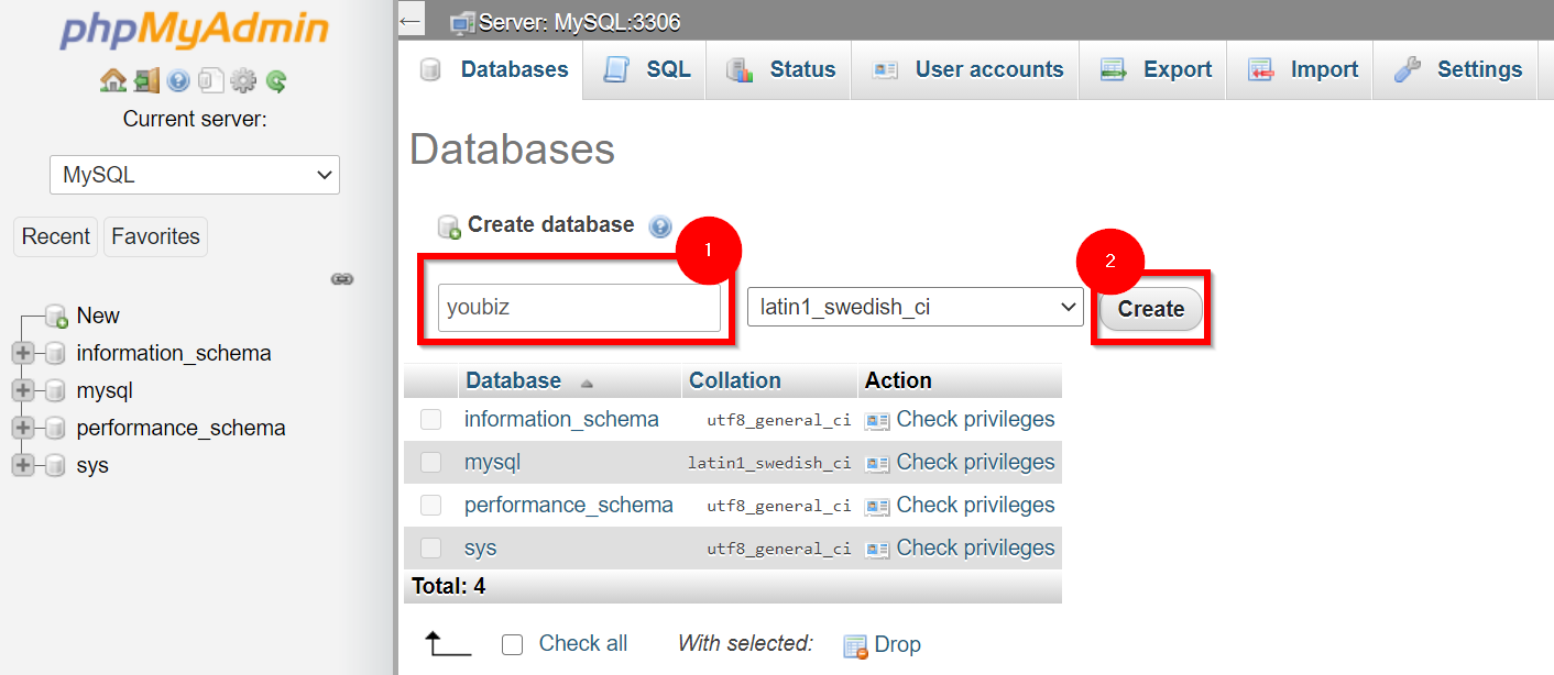 how to use wamp server phpmyadmin refused to connect