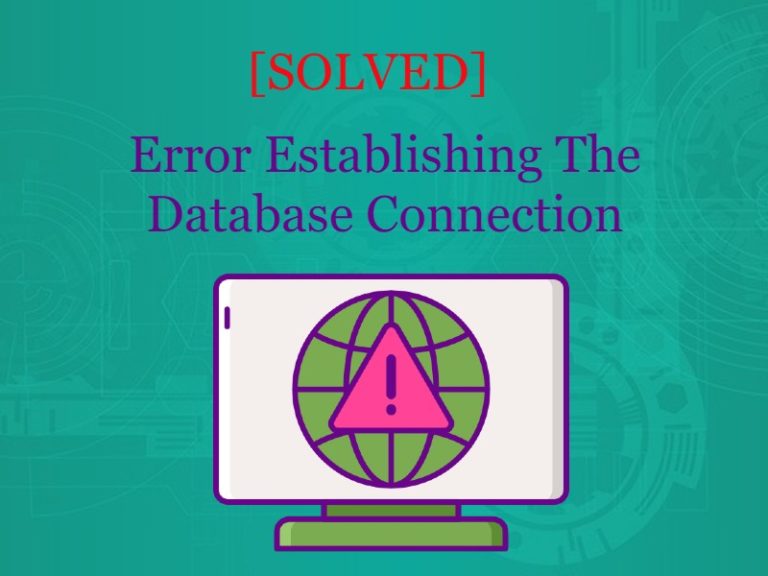 error establishing a database connection xampp wordpress