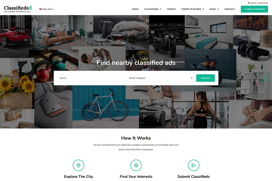 Classifieds Directory template