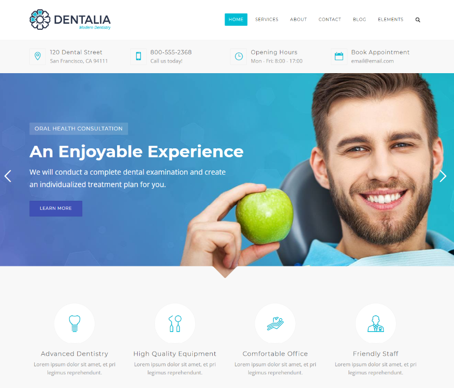 Dentalia WordPress Theme