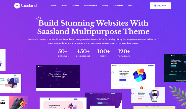 Saasland Multipurpose WordPress Theme