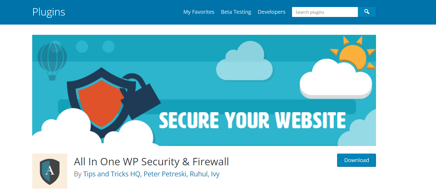 Best WordPress Security Plugins (2022) - All In One Security & Firewall Solution Plugin