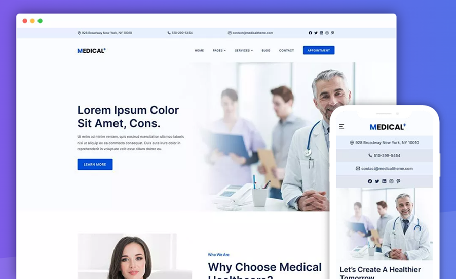 Elementor Based WordPress Medical Theme