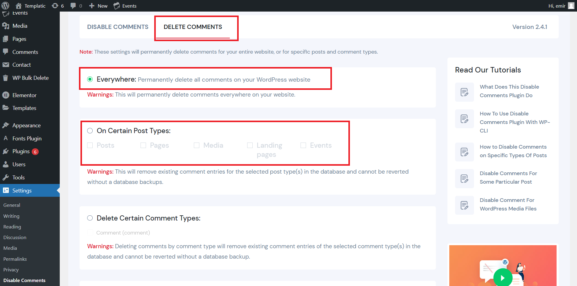How To Disable Comments On WordPress Websites Tutorial