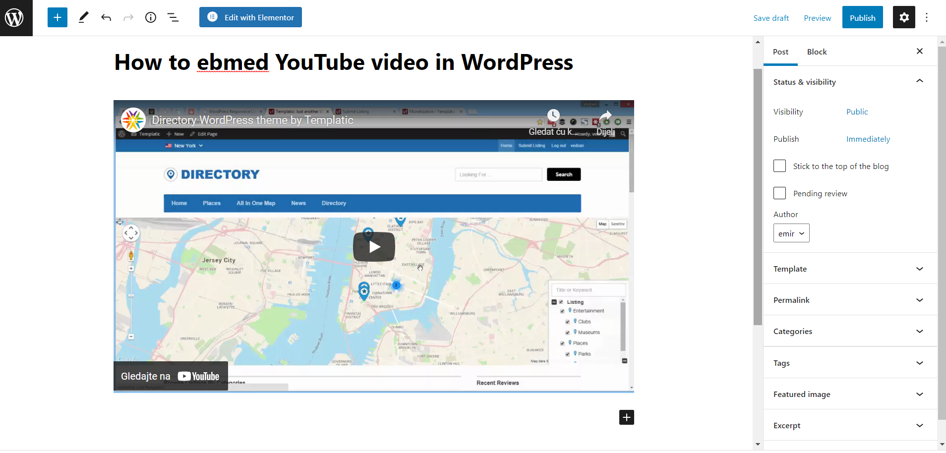 How To Embed YouTube Videos In WordPress Tutorial