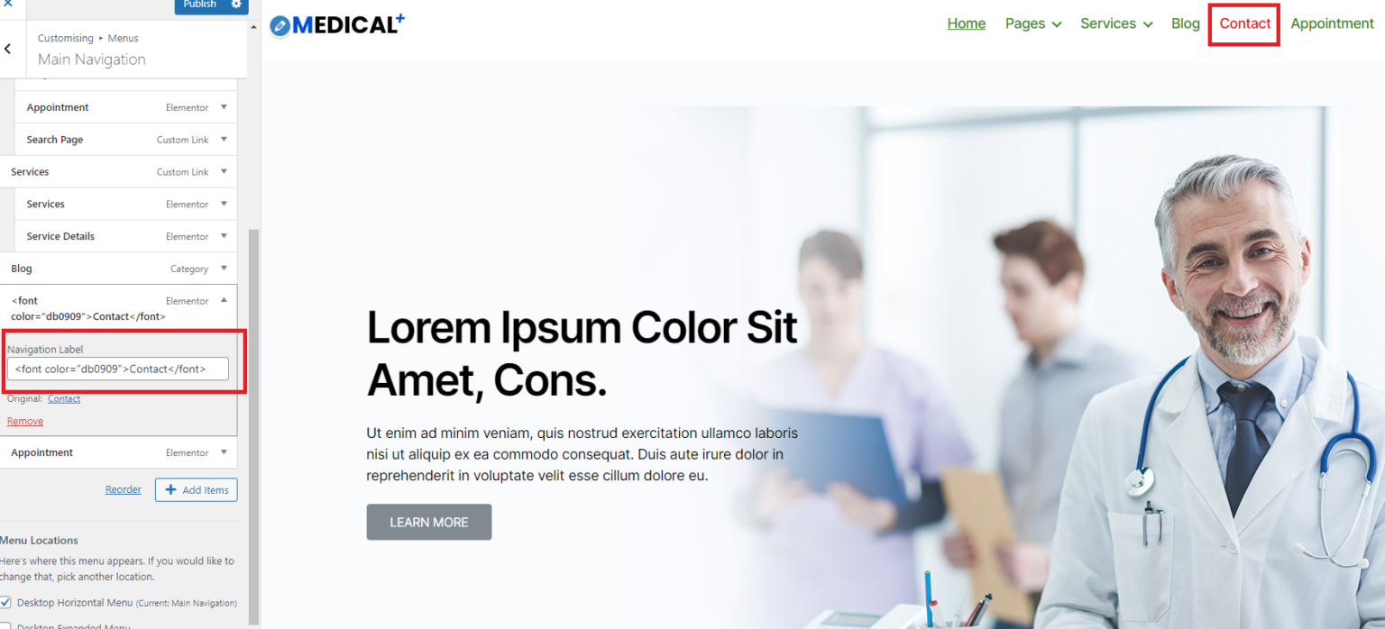 How To Change The Color Of Menu Text In WordPress - Quick Tutorial