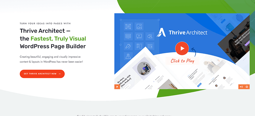 Thrive Architect Page Builder Plugin - Create Landing Pages In WordPress