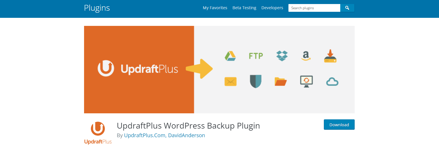 Updraft Plus WordPress Plugin