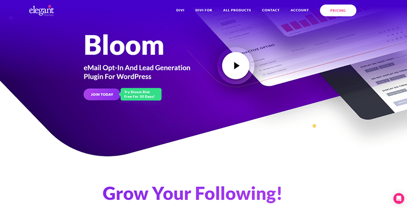 Bloom WordPress Plugin