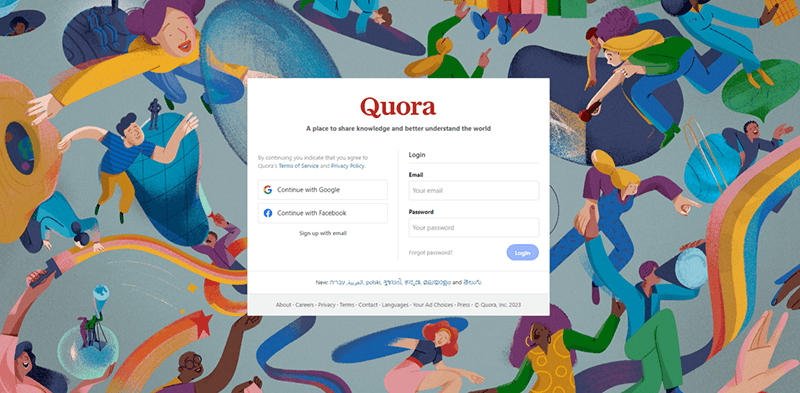 Quora QA Website