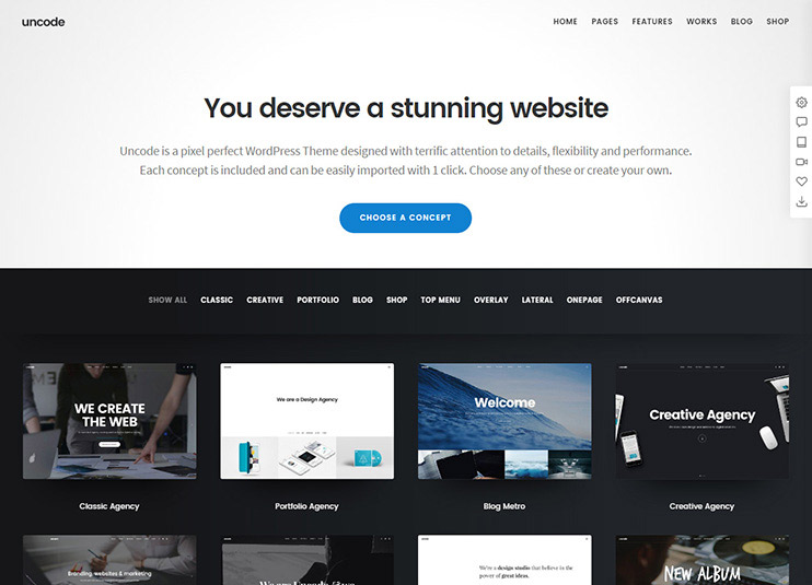 Uncode - Creative Multiuse WordPress Theme themeforest